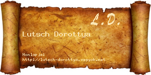 Lutsch Dorottya névjegykártya